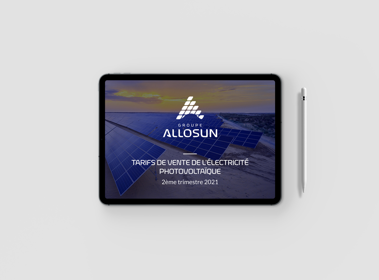 Paysage lunaire pour une installation solaire - Groupe Allosun
